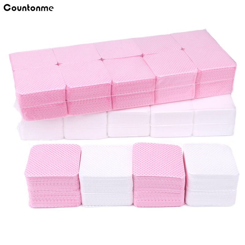 Nail Tech Accessories - 1000 Stücke Baumwolle Nagellackentferner Serviettentücher Fusselfreie