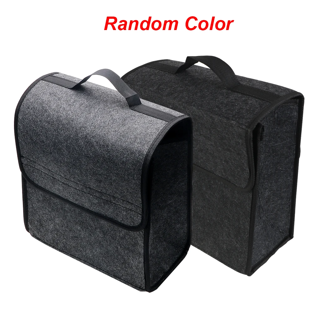 Tech Accessories Bag - KKJOY Filz-Kofferraum-Organizer, faltbare Aufbewahrungstasche für Auto-Rücksitzlehne,